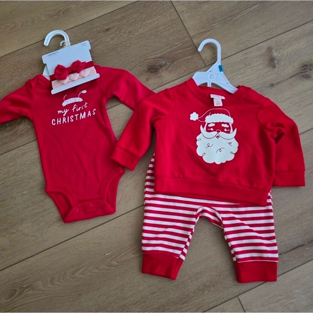 My First Christmas Set Outfits Headbands